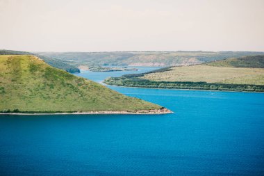 Ukrayna güzel nehir manzara 