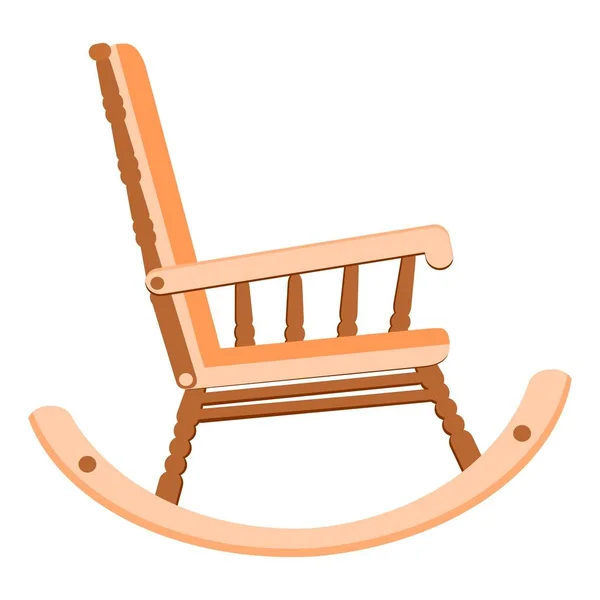 Rocking chair illustration flat style — Stock Photo, Image