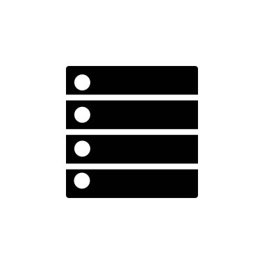 veritabanı simgesi. uygulama simgesi. Web sitesi, uygulama, arayüz, logo, arkaplan ve sunum şablonu için mükemmel. simge tasarımı biçimi