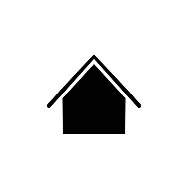 ev ikonu. Web sitesi, logo, uygulama, sunum şablonu ve diğer ürünler için mükemmel. simge tasarımı katı biçim