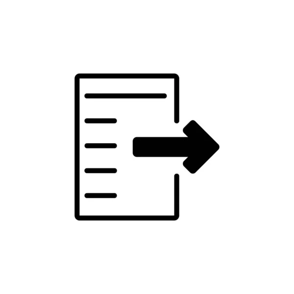 Експортувати Піктограму Файла Значок Програми Ідеально Підходить Логотипу Презентації Мобільного — стоковий вектор