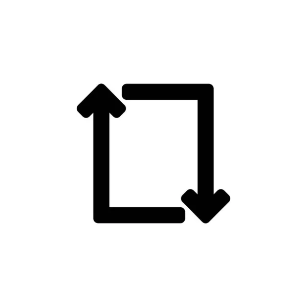 Оновлювати Перезавантажувати Піктограму Значок Програми Ідеально Підходить Логотипу Презентації Мобільного — стоковий вектор