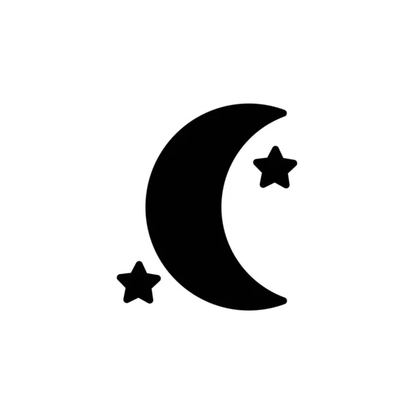 Icono Modo Nocturno Icono Aplicación Perfecto Para Logo Sitio Web — Vector de stock