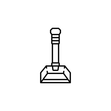 Faraş simgesi. ev aletleri simgesi çizgisi tarzı. Logo, sunum, web sitesi ve daha fazlası için mükemmel bir kullanım. modern simge tasarımı özet biçimi