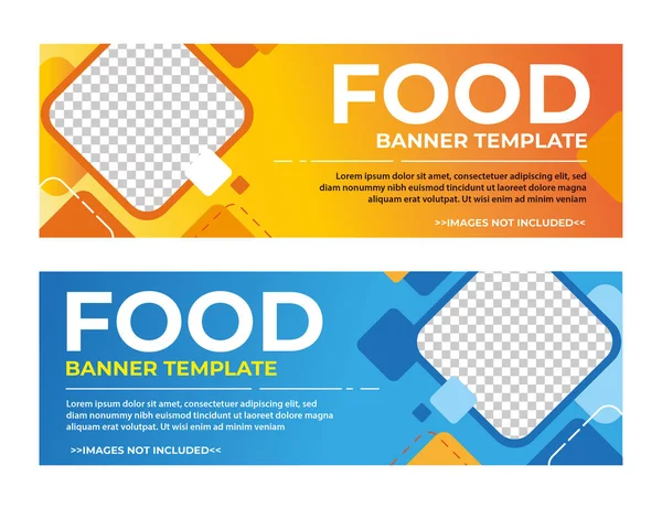 Food Banner Template Food Promotion Banner Food Banner Hintergrund — Stockvektor