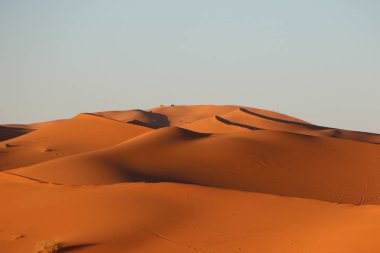 Erg Chebbi Çölünde kum tepeleri