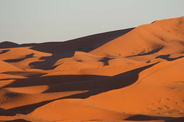 Dune Nel Deserto Erg Chebbi — Foto Stock
