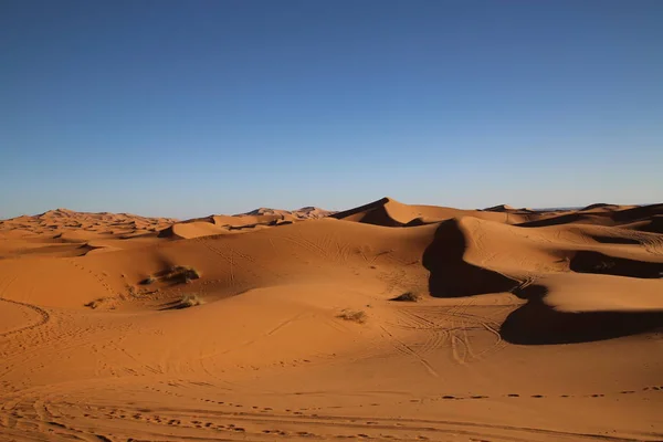 Dunes Dans Désert Erg Chebbi — Photo