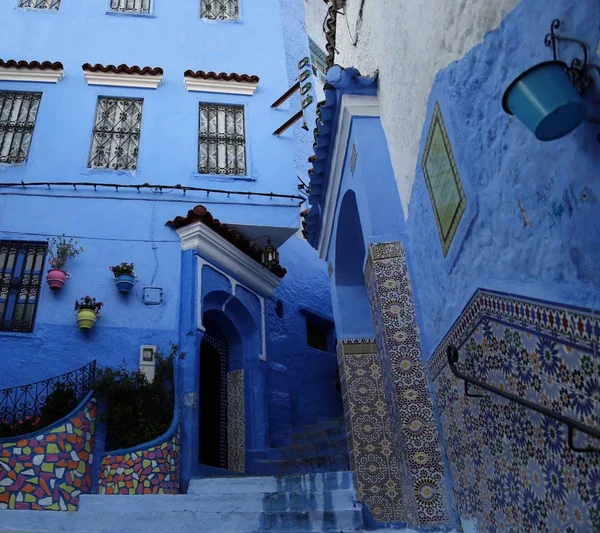 Casas Medina Hermosa Ciudad Azul Chefchaouen —  Fotos de Stock