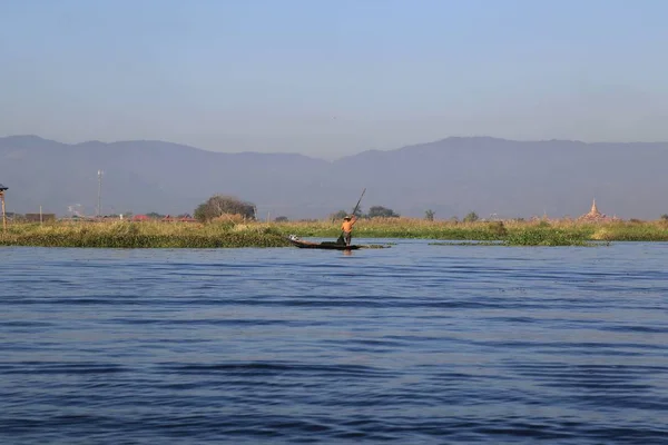 Schwimmender Garten Auf Dem Inle Lake Myanmar — Stockfoto