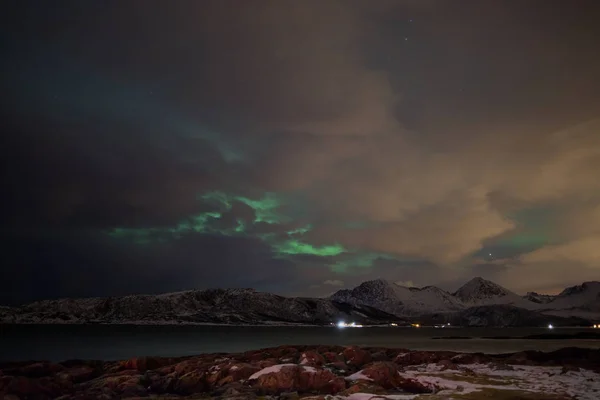 Auroras Boreales Tromso Norway —  Fotos de Stock