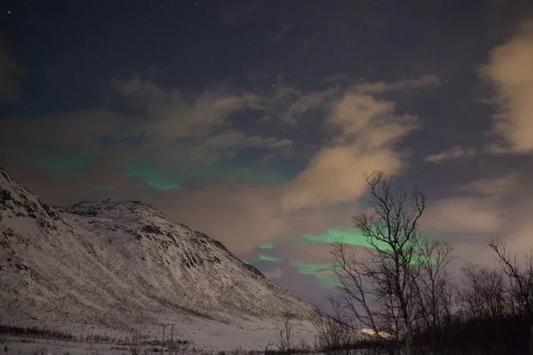 Nordlichter Tromso Norwegen — Stockfoto