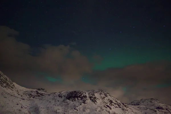 北威特罗姆瑟的北极光 — 图库照片