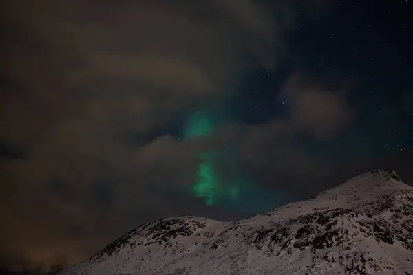 Északi Fény Tromso Norvégia — Stock Fotó