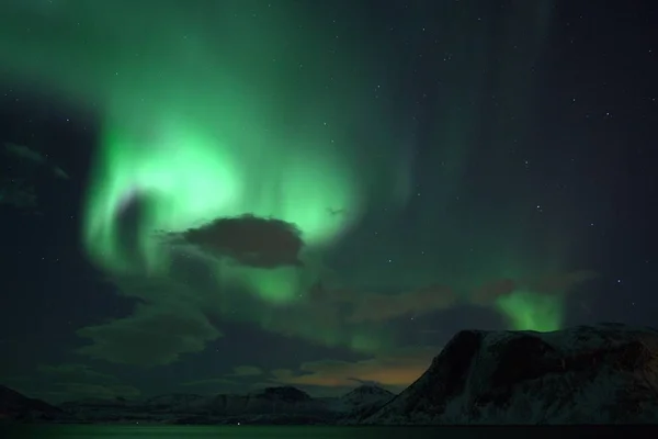 Auroras Boreales Tromso Norway —  Fotos de Stock
