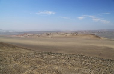 Peru 'daki Tablazo de Ica Çölü.