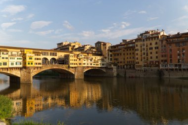 Floransa 'daki güzel Ponte Vecchio