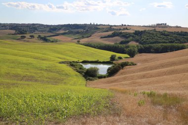 Güzel Toskana manzarası, Val Dorcia