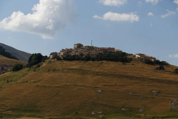 Płaskowyż Castelluccio w UMBRIA, Włochy — Zdjęcie stockowe