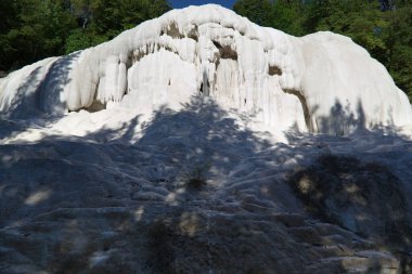 Bagni San Filippo 'nun Tuscany, İtalya' daki termal suları