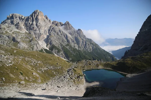 Parque Natural Three Peaks Las Dolomitas Italianas Foto Alta Calidad —  Fotos de Stock