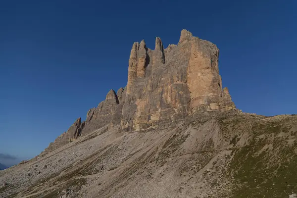 Oostkant Van Drie Toppen Van Lavaredo Italiaanse Dolomieten Hoge Kwaliteit — Stockfoto