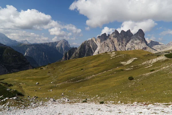 Het Natuurpark Three Peaks Italiaanse Dolomieten Hoge Kwaliteit Foto — Stockfoto