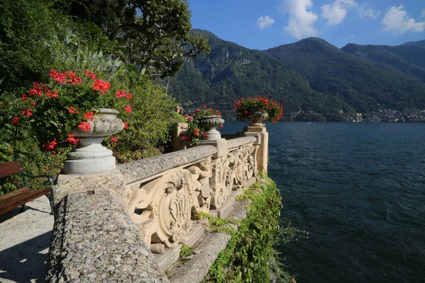 Lago Como, detalhe de Villa Balbaniello, Itália — Fotografia de Stock