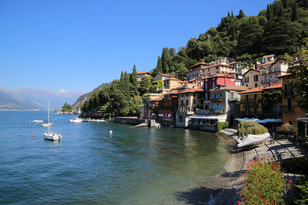 The town of Varenna on Lake Como. High quality photo