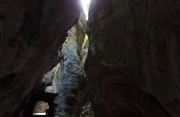 Припущення про ущелину Тремосін на озері Гарда — стокове фото