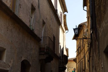 Pienza şehrindeki sokak.