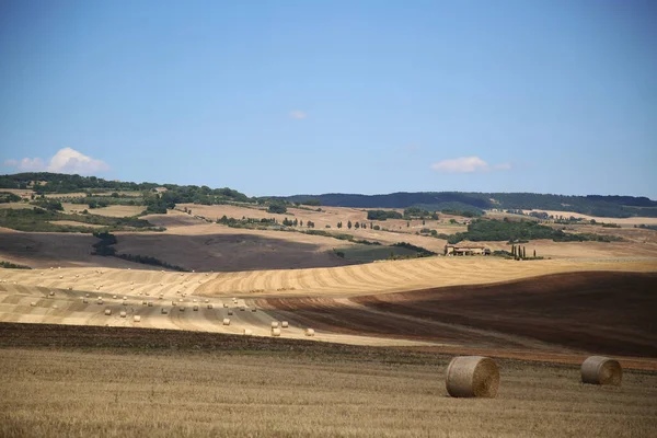 Traditionelle Landschaft der Toskana, Italien — Stockfoto