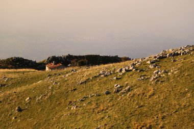 İtalya 'daki Pizzoc Dağı' ndan manzara