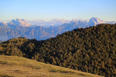 İtalya 'daki Pizzoc Dağı' ndan manzara