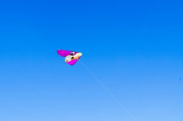 Красочный Воздушный Змей Небе — стоковое фото