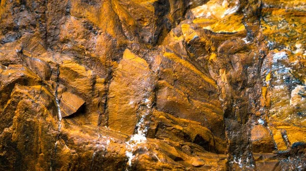 Texture Stone Surface Yellow Dark Splashes — Stock Photo, Image