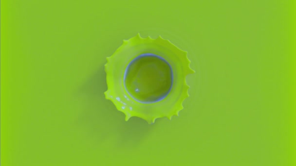 séquences de chute de balle et éclaboussures 