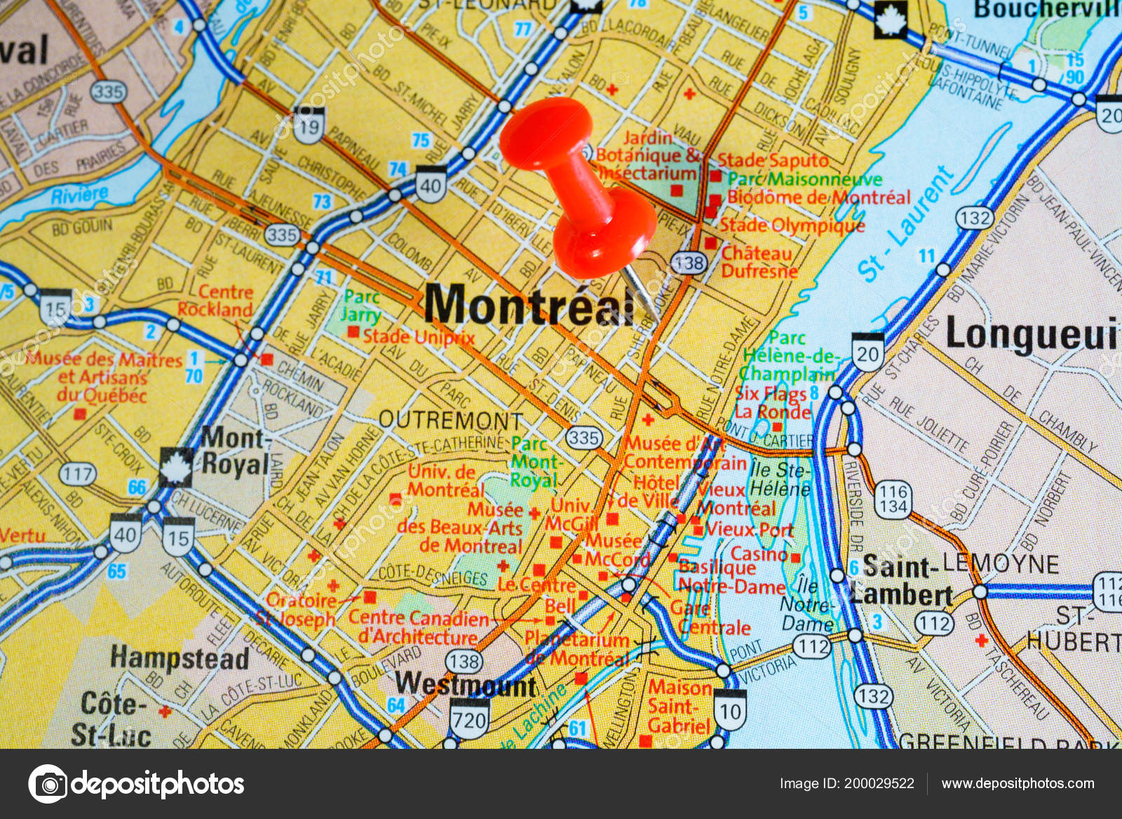 Mapa Montreal