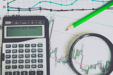 Finansal analizi ve grafikler. Forex ve hisse senedi piyasaları arka plan