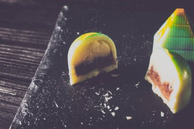 El yapımı tatlılar. Çikolata şekerleme