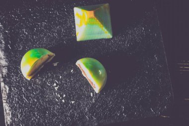 El yapımı tatlılar. Çikolata şekerleme