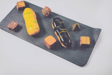 Şekerleme yemek. Pişirme kek ve hamur işleri