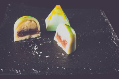 El yapımı tatlılar. Çikolata şekerleme