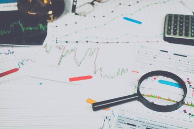 Finansal analizi ve grafikler. Forex ve hisse senedi piyasaları arka plan