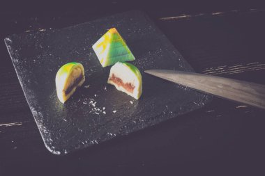 El yapımı tatlılar. Çikolata şekerleme