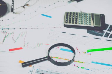 Finansal analizi ve grafikler. Forex ve hisse senedi piyasaları arka plan