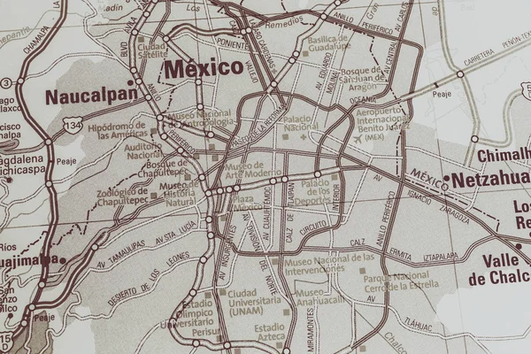 Vinnitsa Ucrania Junio 2017 México Mapa Primer Plano —  Fotos de Stock