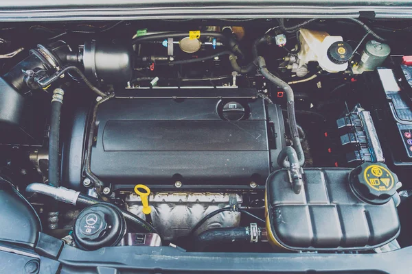 Vinnitsa Ucrania Junio 2017 Interior Del Coche Bajo Capó — Foto de Stock