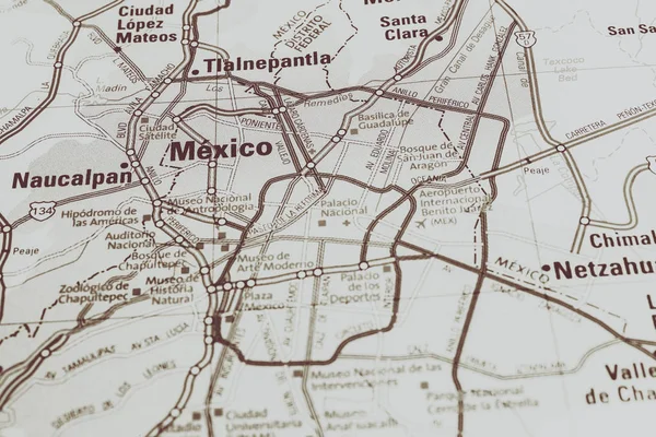 Винница Украина Июня 2017 Карта Мексики Крупным Планом — стоковое фото