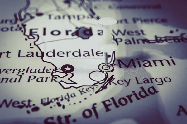 Florida map on a photo